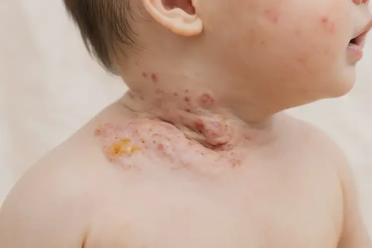 小儿脖子偶尔长湿疹能彻底自愈吗(图2)