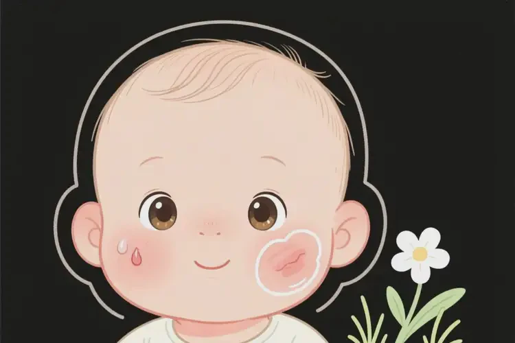 寶寶面部偶爾長濕疹能徹底自愈嗎(圖1)