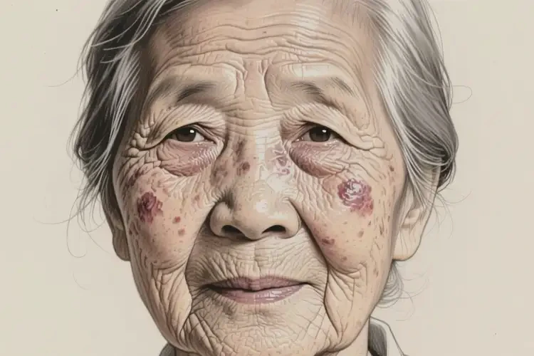 老人面部起濕疹不管它會自己好嗎(圖2)