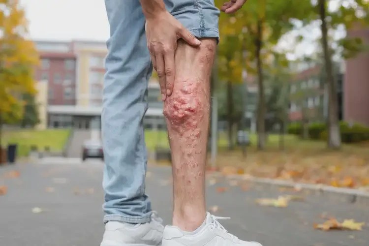 大學(xué)生小腿上偶爾起濕疹不管它會(huì)自己痊愈嗎(圖3)