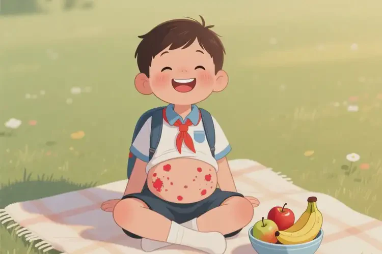 小學(xué)生肚子經(jīng)常起濕疹能靠自己自愈嗎(圖1)