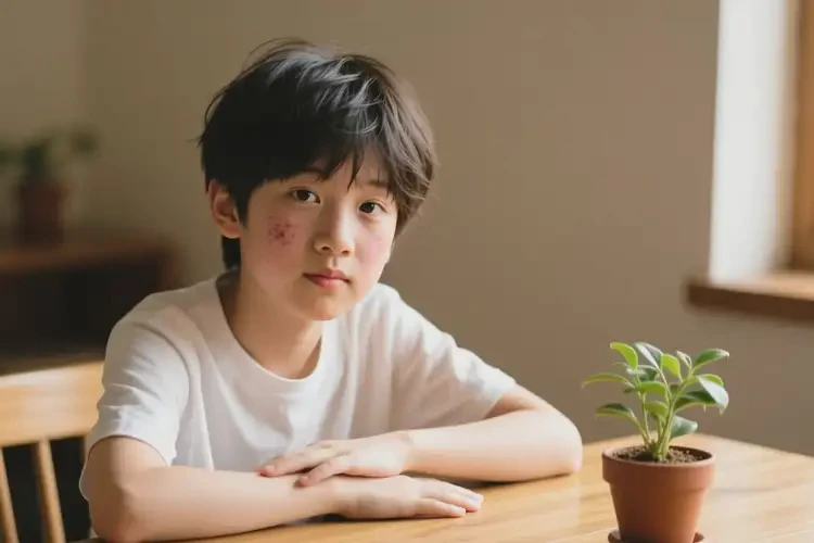 青少年面部出濕疹能徹底自愈嗎(圖1)