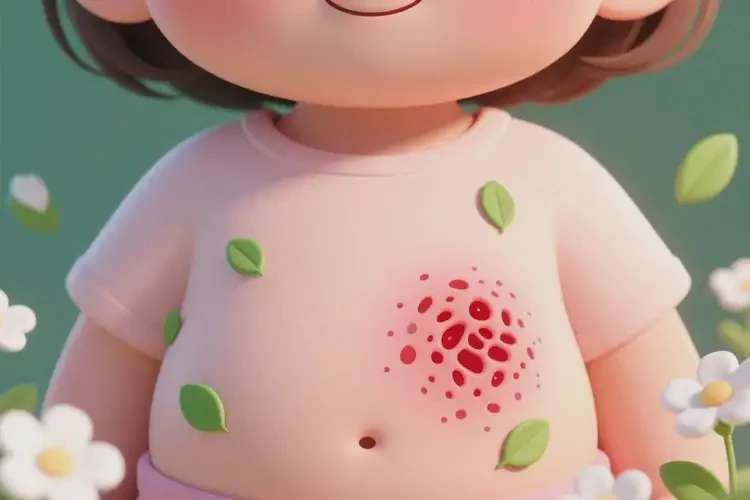兒童肚子起濕疹不管它會(huì)自己好嗎(圖2)