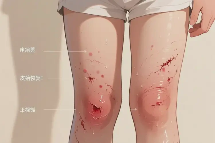 少兒大腿上偶爾起濕疹不管它會自己痊愈嗎(圖2)