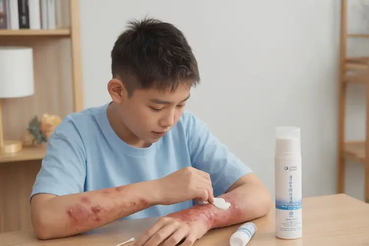 青少年身上出現(xiàn)濕疹不管它會自己自愈嗎(圖2)