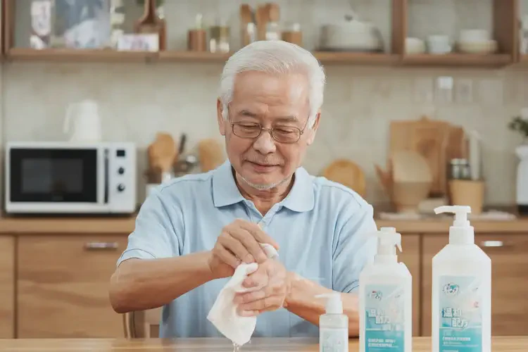 老人手上出濕疹可以徹底自愈嗎(圖1)