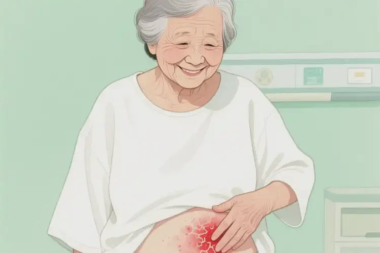 老人肚子出現(xiàn)濕疹能徹底自愈嗎(圖2)