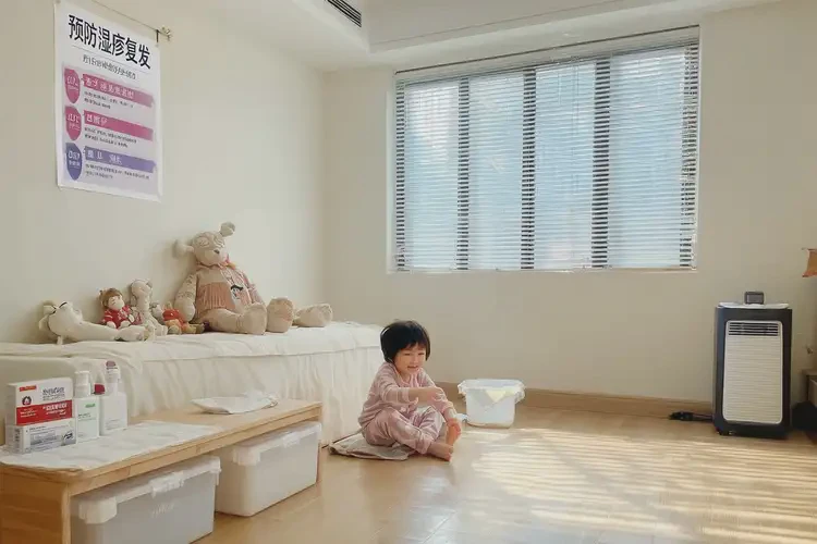 孩子肚子上長濕疹能徹底自愈嗎(圖1)