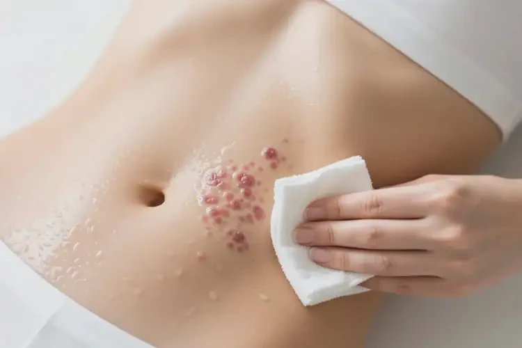 女性肚子上容易長濕疹不管它會自己痊愈嗎(圖2)