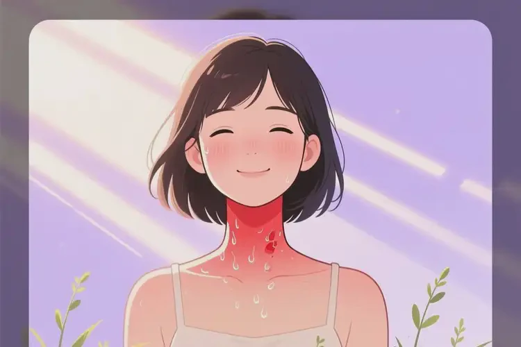 女生脖子上容易長濕疹能靠自己自愈嗎(圖1)