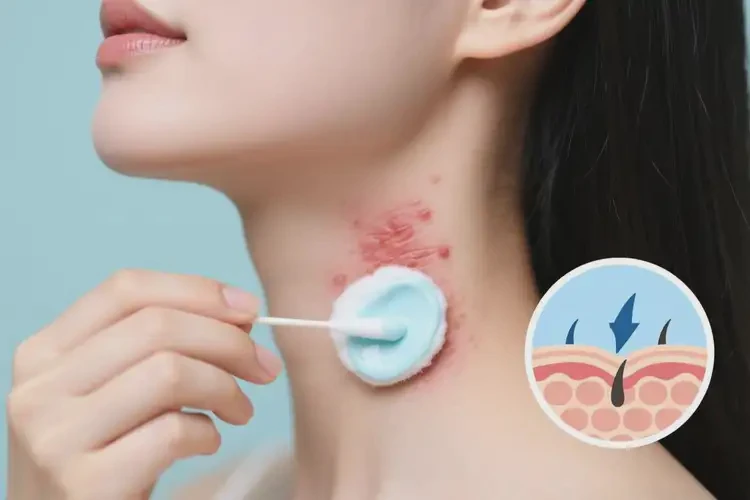 女人脖子上經(jīng)常長濕疹可以徹底自愈嗎(圖1)