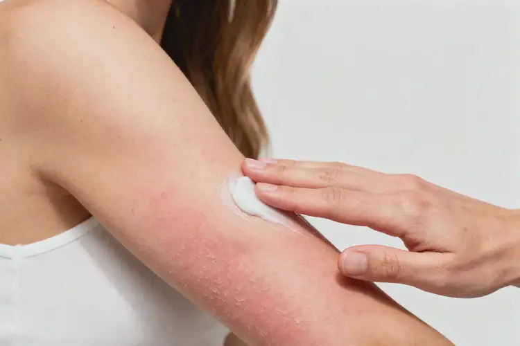 女人手臂容易起濕疹不管它會自己痊愈嗎(圖3)