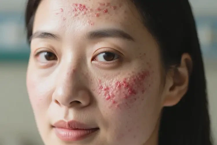 女人臉上出現(xiàn)濕疹可以徹底自愈嗎(圖4)