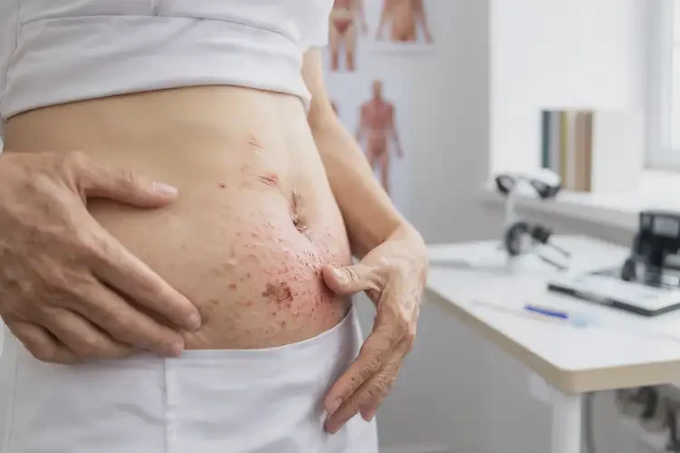 女性肚子經(jīng)常長濕疹可不可以徹底自愈(圖4)