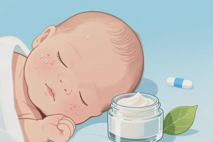 新生兒臉上有濕疹可不可以徹底自愈(圖4)