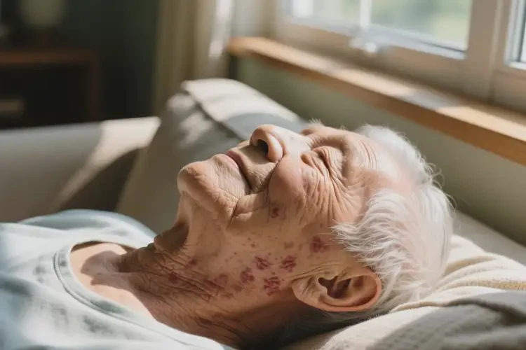 老年人脖子經(jīng)常起濕疹能徹底自愈嗎(圖2)