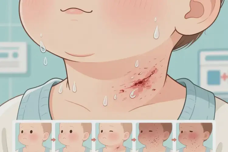 婴儿脖子出湿疹能彻底自愈吗(图2)