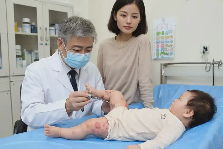 嬰幼兒大腿上有濕疹不管它會(huì)自己痊愈嗎(圖2)