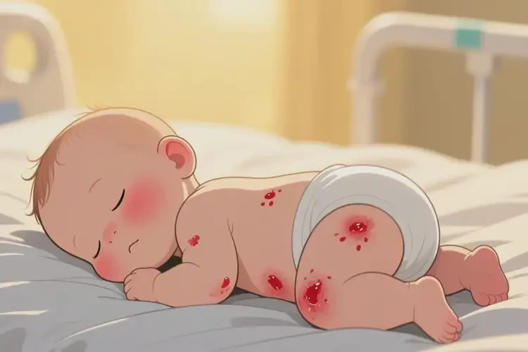 寶寶屁股上出濕疹不管它會(huì)自己好嗎(圖2)