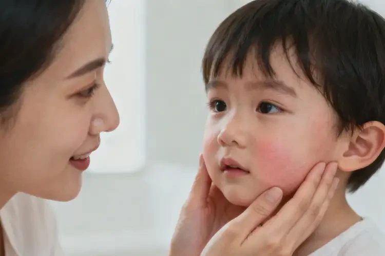 孩子臉上容易起濕疹不管它會自己自愈嗎(圖4)