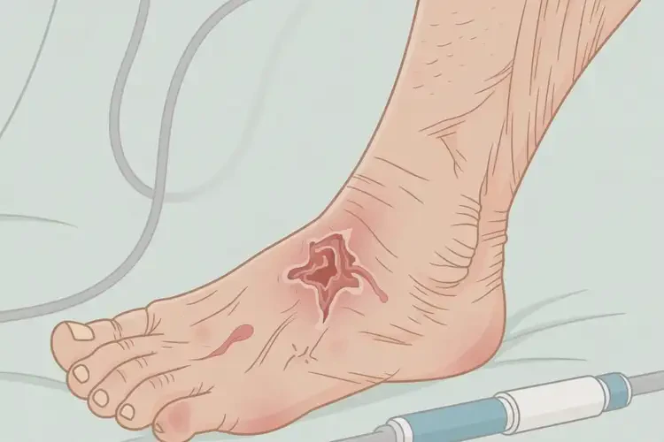 高齡老人腳上偶爾起濕疹不管它會(huì)自己自愈嗎(圖1)