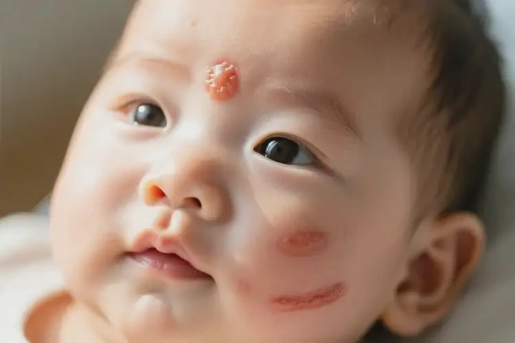 嬰兒面部出濕疹不管它會自己痊愈嗎(圖2)