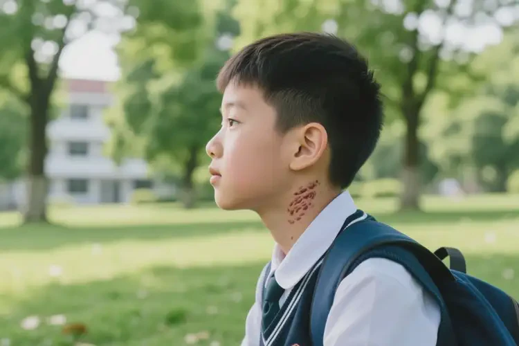 中学生脖子出现湿疹能靠自己自愈吗(图2)