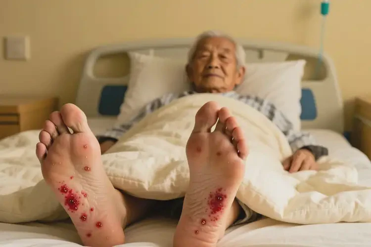 高齡老人腳上有濕疹不管它會(huì)自己自愈嗎(圖2)