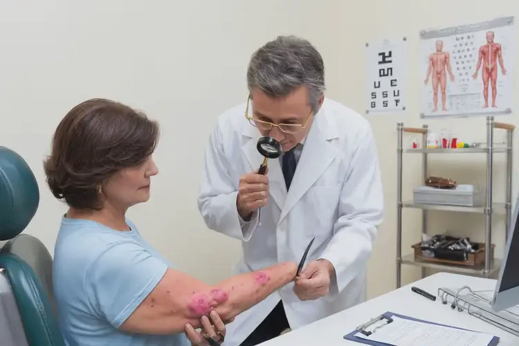 女人手臂容易長濕疹不管它會(huì)自己好嗎(圖2)