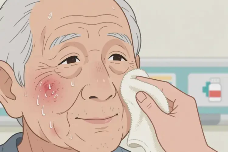 老人面部容易長濕疹可以徹底自愈嗎(圖3)