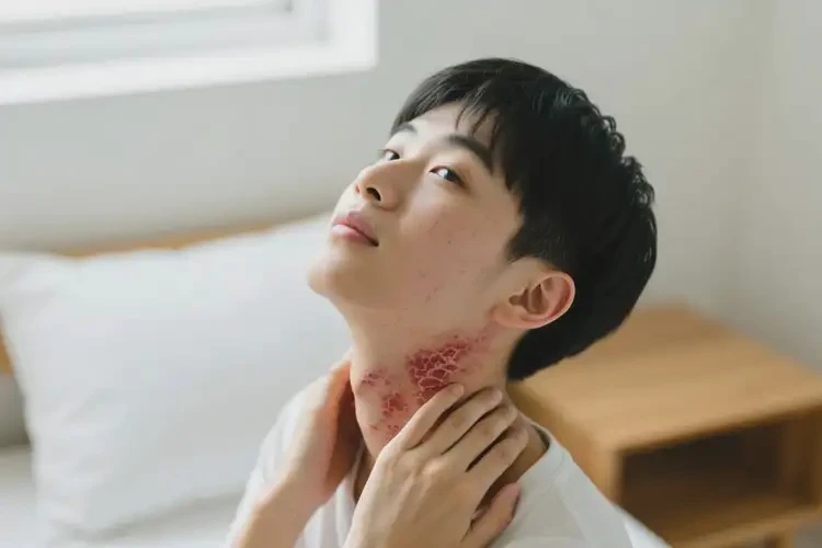 青年人脖子有濕疹能徹底自愈嗎(圖3)