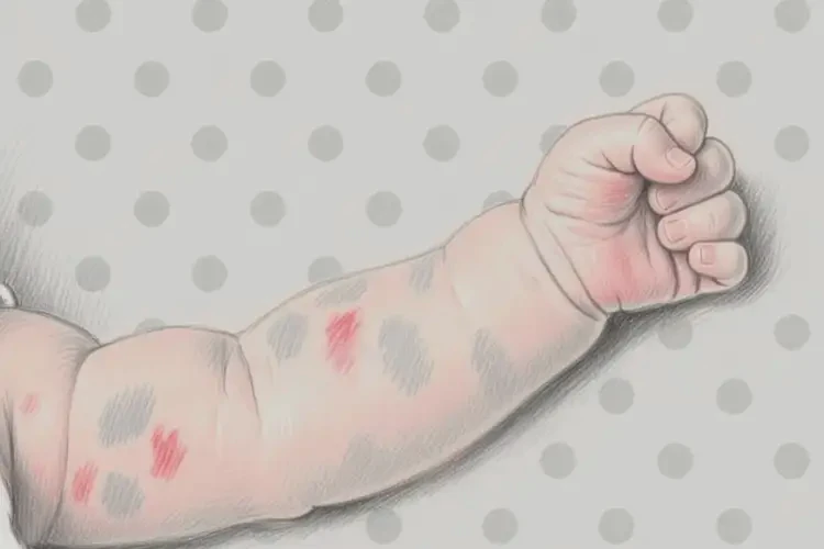 嬰幼兒手臂上出現(xiàn)濕疹能靠自己自愈嗎(圖1)