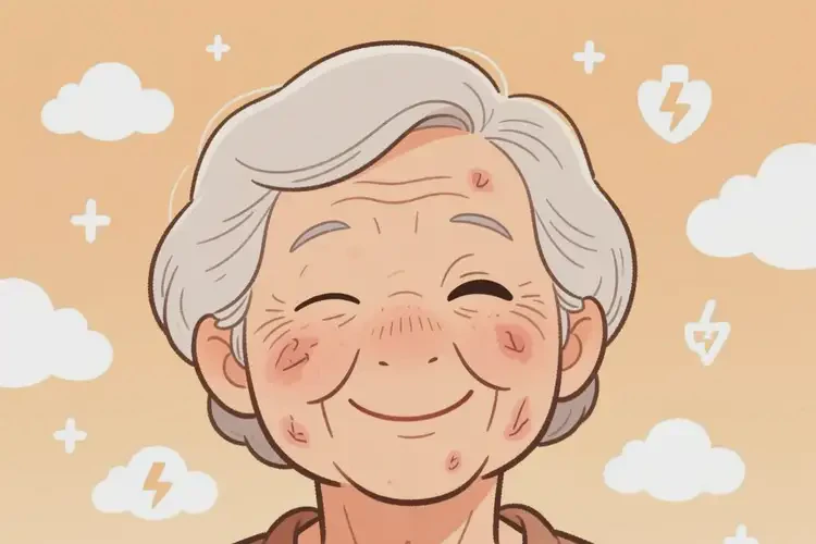 老人面部容易起濕疹不管它會自己好嗎(圖2)