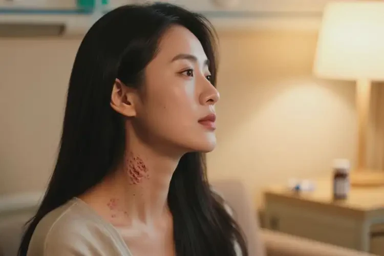 女人脖子上起濕疹能徹底自愈嗎(圖3)