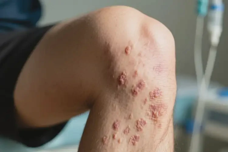 男性大腿偶爾長濕疹能徹底自愈嗎(圖1)