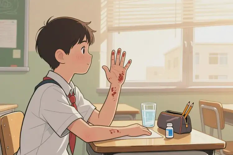 中學(xué)生手上容易起濕疹能不能徹底自愈(圖2)