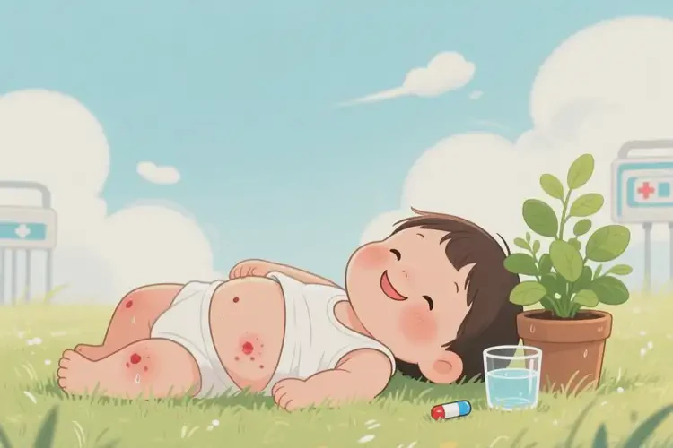 孩子肚子长湿疹可以彻底自愈吗(图4)