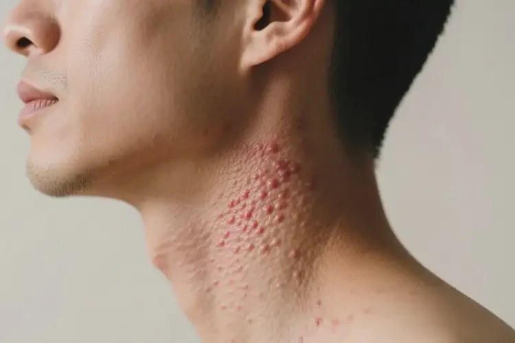 男性脖子上長濕疹可以徹底自愈嗎(圖2)