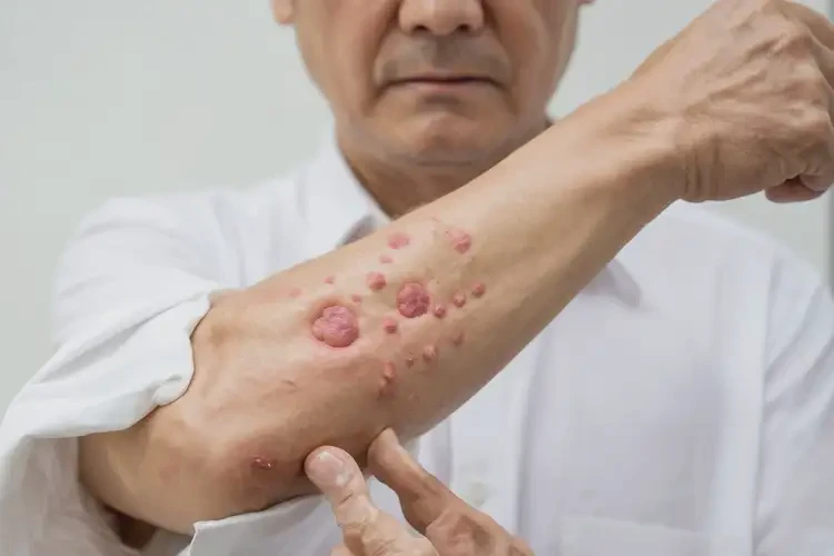 男性手臂出現(xiàn)濕疹能靠自己自愈嗎(圖4)