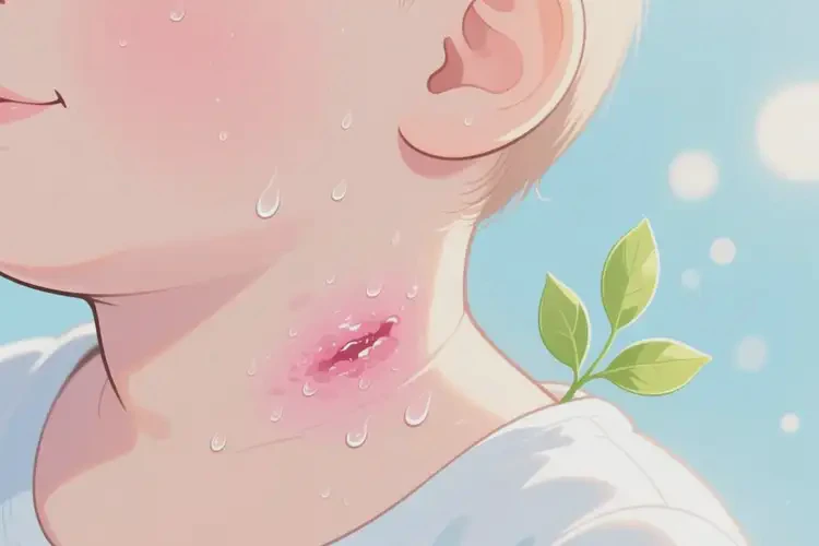 宝宝脖子上出现湿疹能靠自己自愈吗(图1)