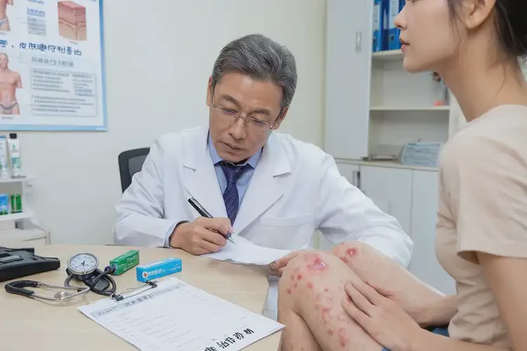 男生大腿上出現(xiàn)濕疹不管它會(huì)自己好嗎(圖2)