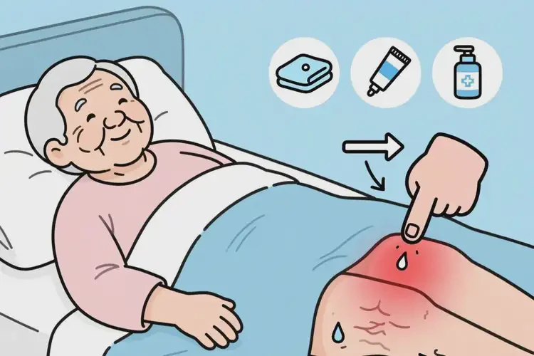 高齡老人大腿上出現(xiàn)濕疹能夠徹底治愈嗎(圖1)