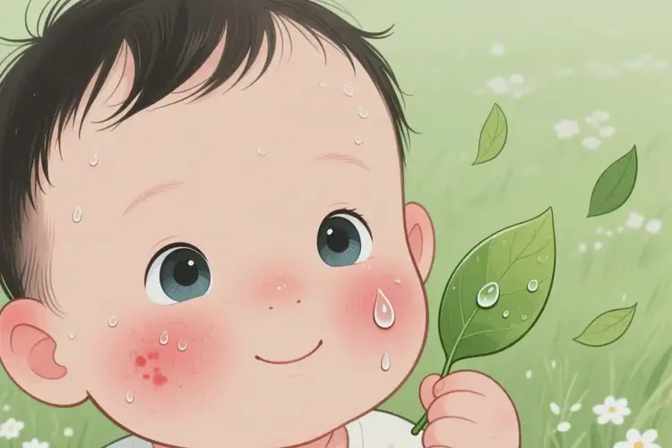 小兒臉上偶爾長濕疹不管它會(huì)自己自愈嗎(圖3)