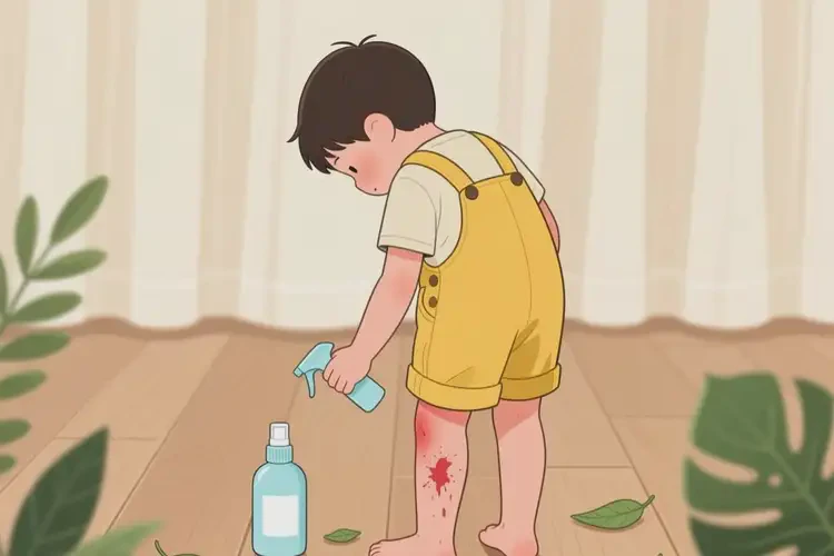 小兒小腿出現(xiàn)濕疹不管它會(huì)自己自愈嗎(圖1)