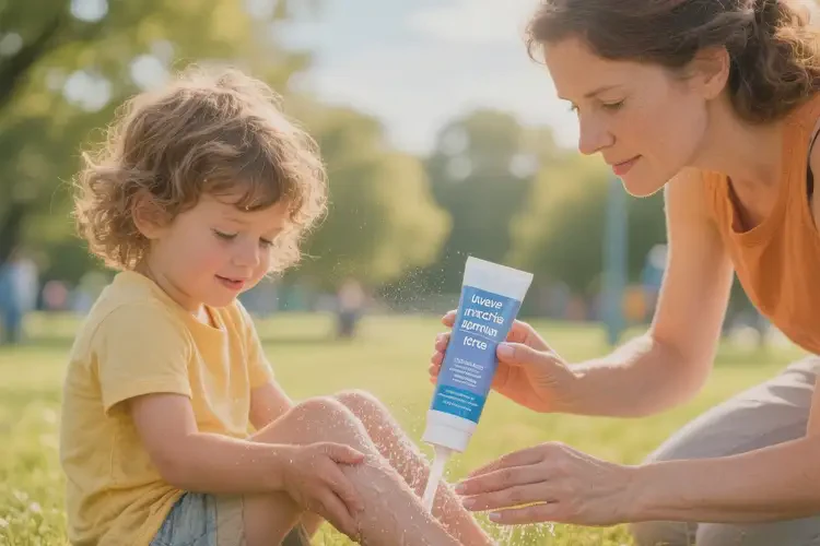 小孩小腿上出濕疹不管它會(huì)自己好嗎(圖1)