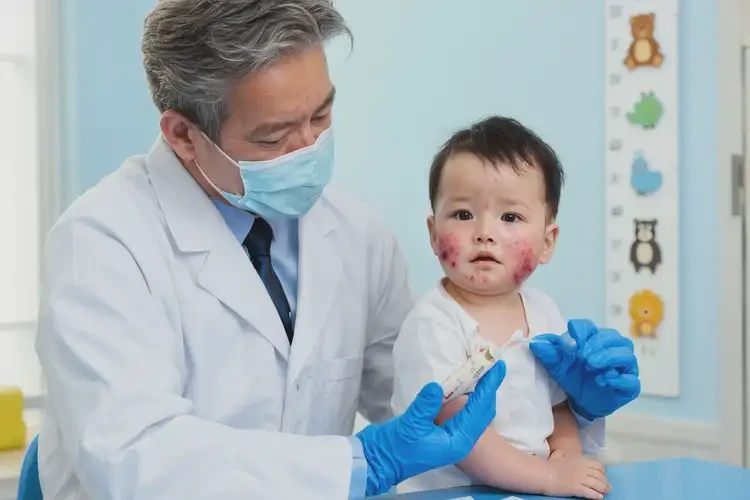 嬰幼兒面部有濕疹能徹底自愈嗎(圖3)