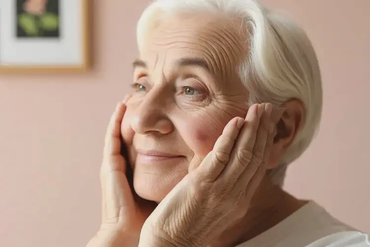 老人面部偶爾起濕疹可以徹底自愈嗎(圖1)