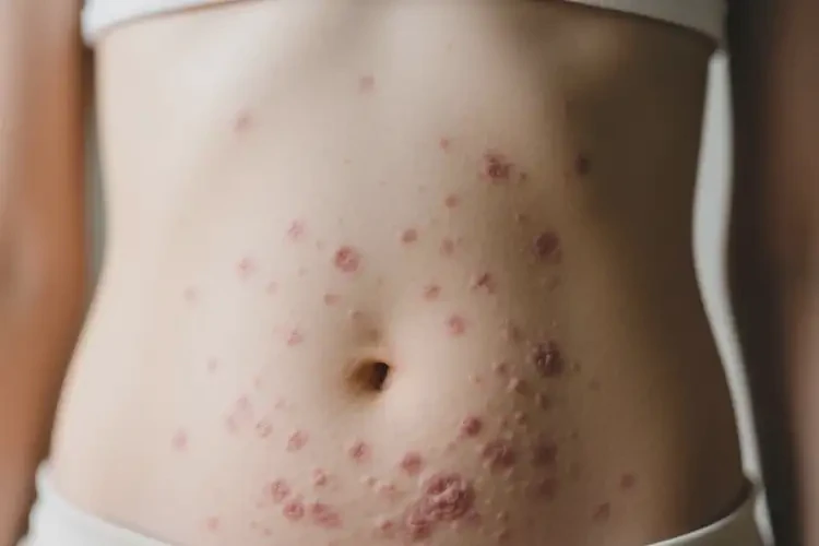 女生肚子上有濕疹不管它會自己痊愈嗎(圖3)