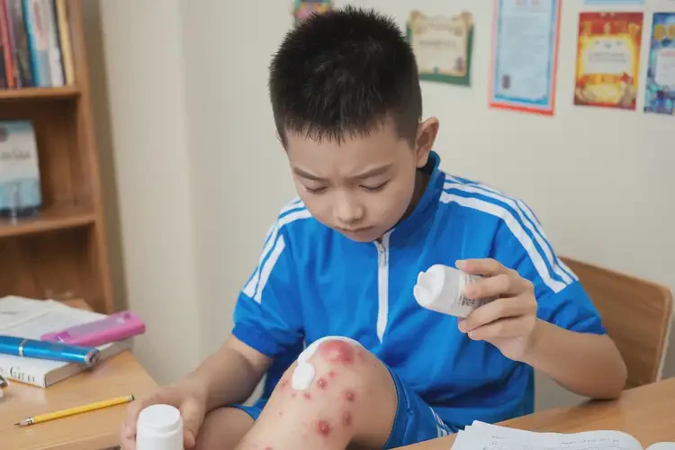 小學(xué)生小腿偶爾起濕疹能夠徹底治愈嗎(圖2)