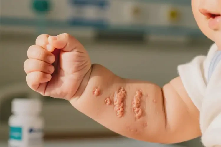 寶寶手臂上長濕疹不管它會自己好嗎(圖4)